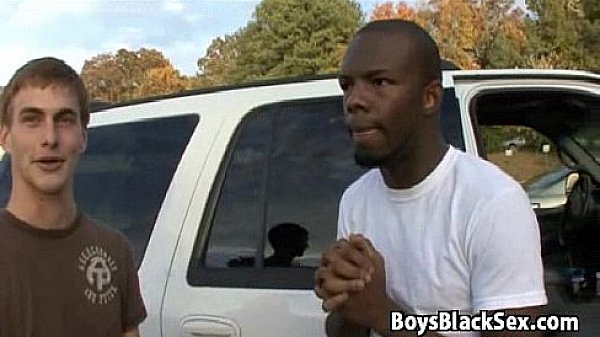 Blacks On Boys - Gay Bareback Interracial Fuck Scene 03
