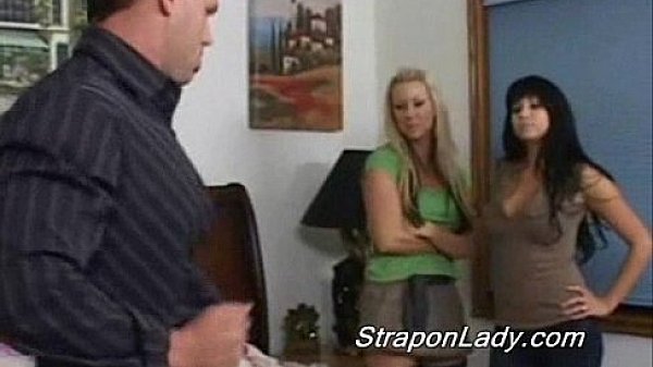 Frank gets a strapon threesome