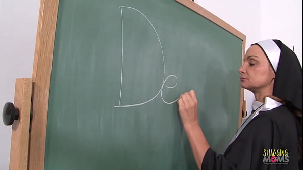 Nun with a taste for her students pussies gets her cunt finger fucked