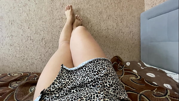 Russian MILF without panties has some fun after shower  