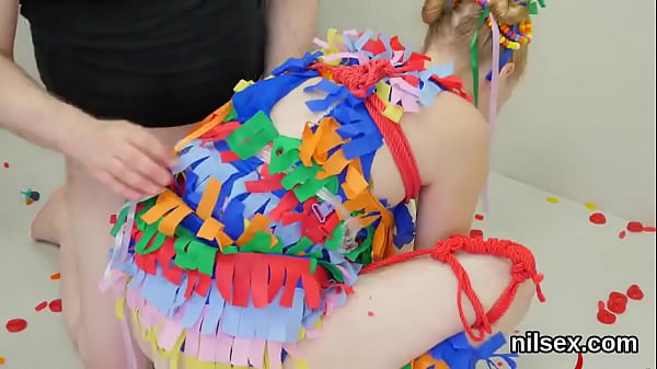 Silly joy girl gets her fuckholes opened and toughly banged 