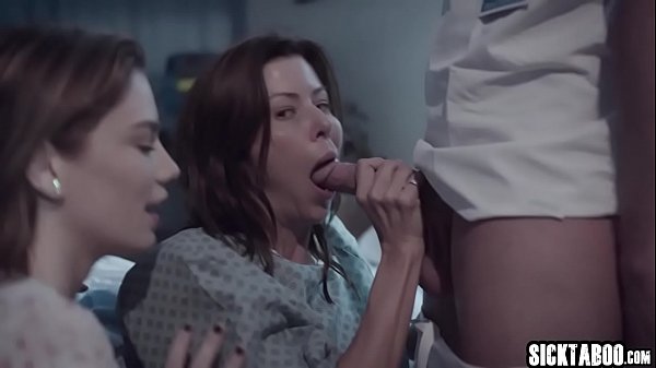 Sexy babe seduced a mature and used her with a bad doctor