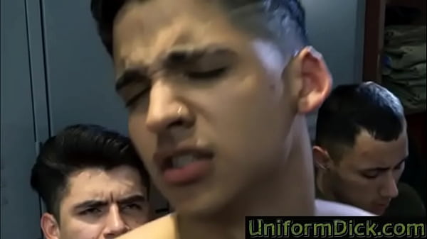 Teen Latin Soldiers bareback orgy  