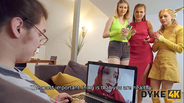 DYKE4K. Three Sluts in a Thrilling Vid 