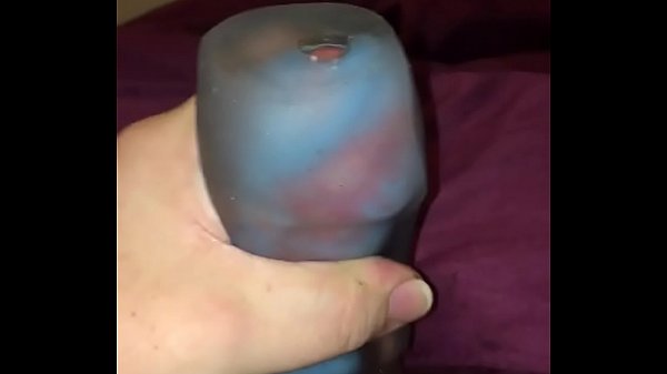 Amateur Fleshlight and cock ring Quickie  