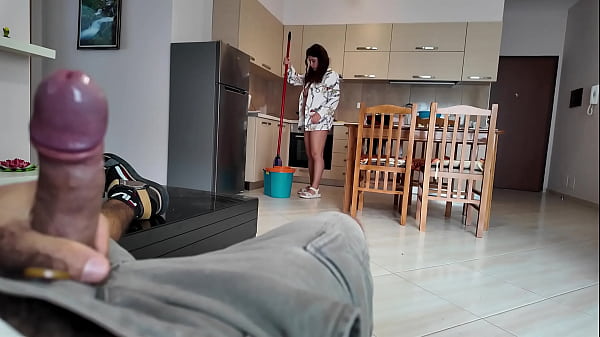 StepMom is Shocked when she sees StepSon's Dick!