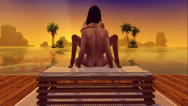 Spanish couple fuck sensually on the ocean