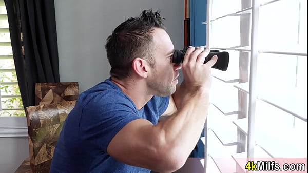 Big boobed inked housewife fucked in the ass by her neighbor  