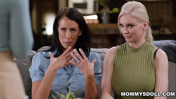 Reagan Foxx and Demi Hawks giving their stepdaughter Demi Hawks a playful round of sex 