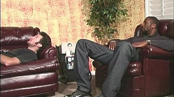 Horny white guy returns for more black cocks