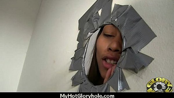 Black babe suck in a gloryhole 21
