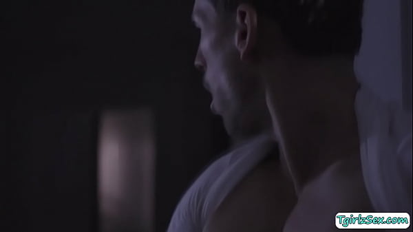 Brunette transsexual Melanie Brooks and her stepbrother Roman Todd are watching TV on the couch when he realizes his ts stepsis is stroking her cock. 