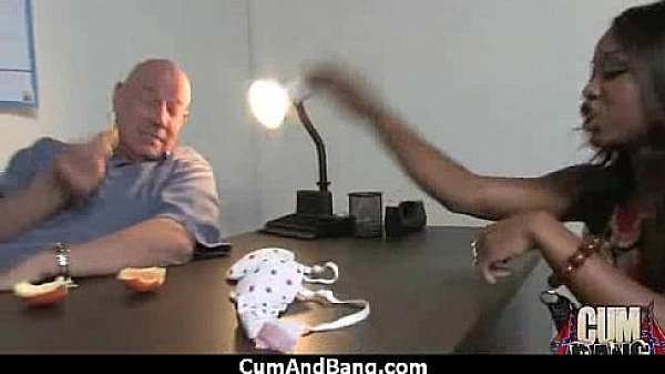 Ebony Chick Drowned In Cum 19