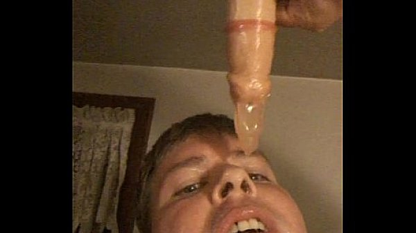 Mouthful of cum dripping off my face  