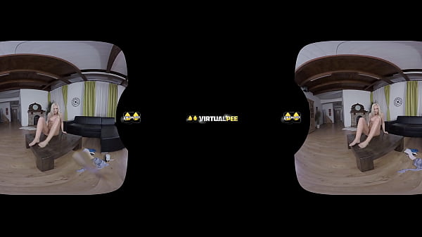 VirtualPee - Slutty babe gapes her pussy and pisses for you  