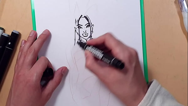 How to draw a girl , A self-taught artist draws