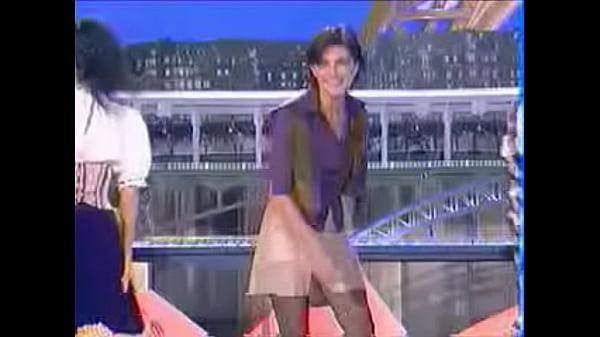 Girls dance and kick on stage, showing upskirts  