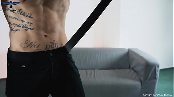 David Pietro shows his body  