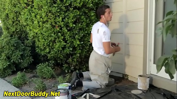 Muscled athlete jizzed  