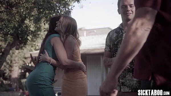 Syren De Mer and hot teen Nikki Sweet shared big and hard cock and got fucked so hard  