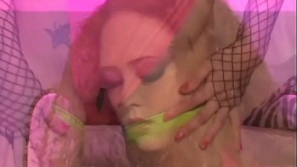 Audrey Hollander sex in latex and fishnet lingerie 