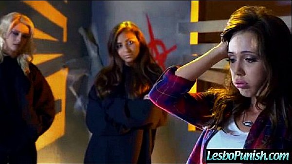 (aubrey jenna ) Lesbo Girl Get Punish With Dildos By Nasty Mean Lez clip-15