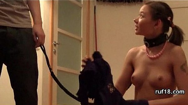 Hot slave slut get used and whipped hard