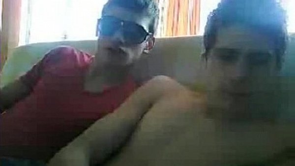 Straight 18 years old friends having fun on cam