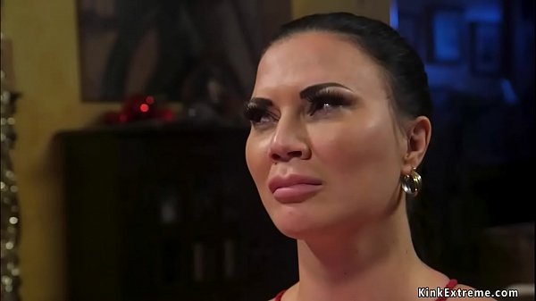 Huge tits brunette Milf boss Jasmine Jae gives her employee Seth Xmass bonus and then in his house in rope bondage lets him rough bang her 