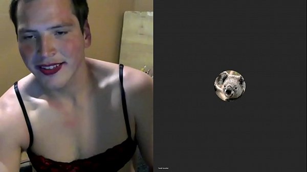 dirty crossdresser rides dildo