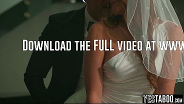 Busty Latina bride beauty gets her hairy pussy pounded in public by the groom