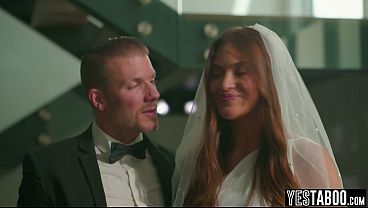 Busty Latina bride beauty gets her hairy pussy pounded in public by the groom  