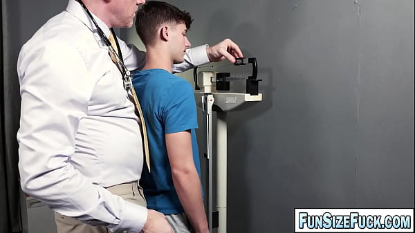 Fun sized boy gets his prostate massaged!