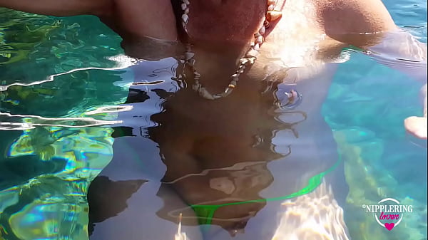 nippleringlover hot mom xtreme nipple piercings and cunt piercings swimms nude in the sea