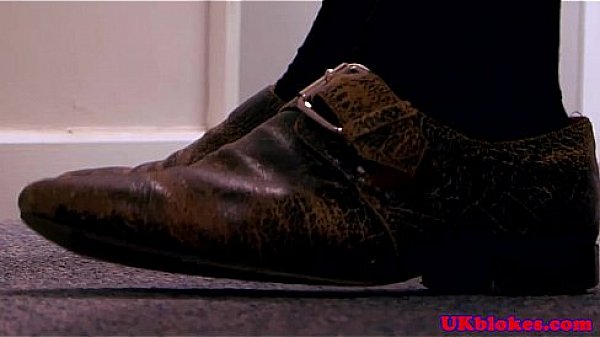 Muscular british gay office fuck action  