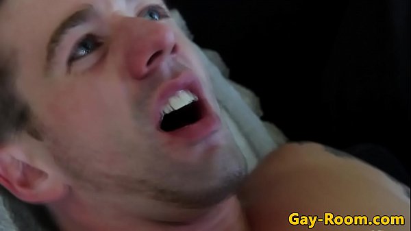 Tattooed hunk buttfucked by muscular stud