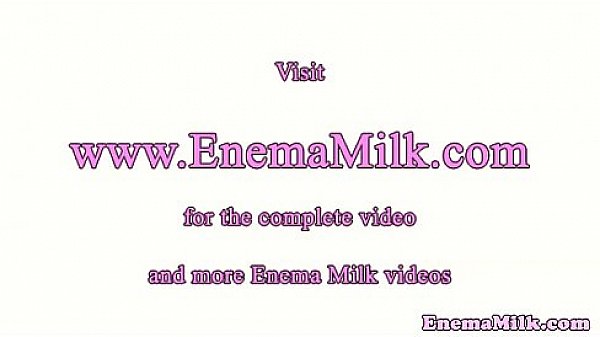 Lesbian enema milk lover enjoy colonique