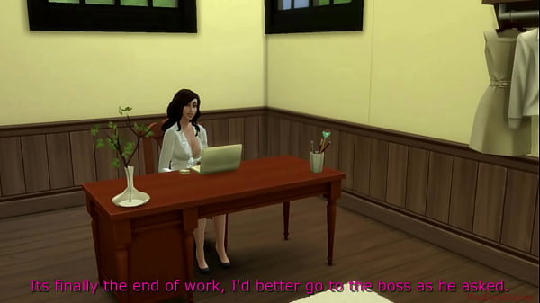 Boss dominating new hot personal assistant on her first day  