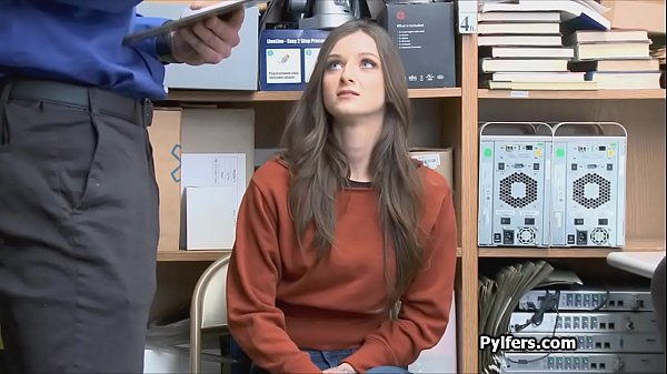 Beautiful shoplifter has to suck cock