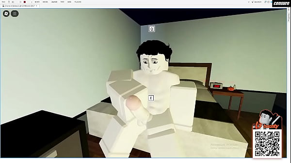 Porno-Ro sitting on bed jerking off  