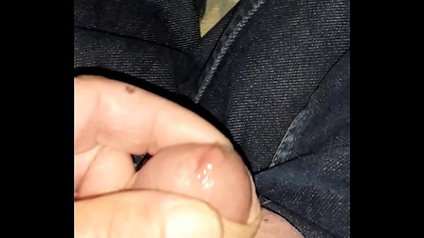 Messing about with my small hard dick in my 501s  