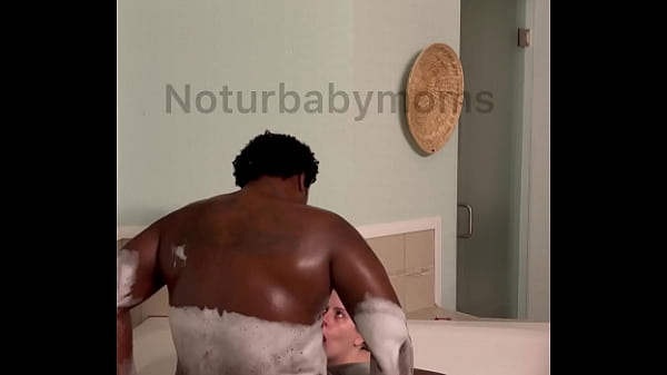 BBW interracial Valentines Day fucking in the bath part 1