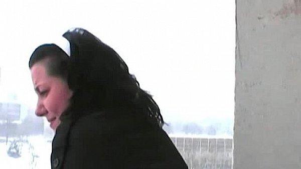 Outdoor exhibitionism with cute sexy teen