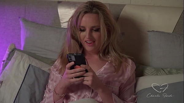Look at Charlie filming herself while fingering her wet hole!