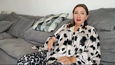 Mature stepmom caught watching porn. Amazing is nearby.