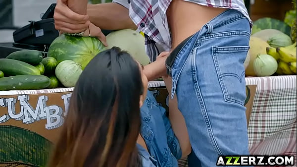 Horny wife Eva Lovia got fucked in the market