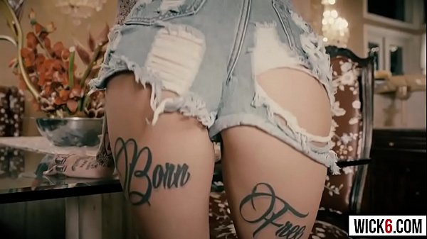 Leigh a hot short hair blonde takes the studs huge cock making it wet