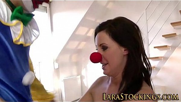 Stockings milf swallows