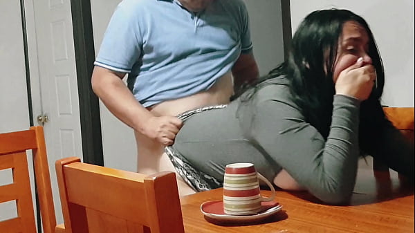 I fucked my stepmother while she was clearing the table.