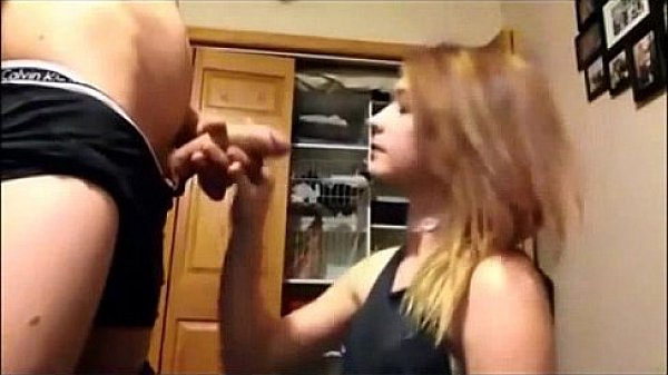 Naughty Teen Shows Off Blowjob Skills  